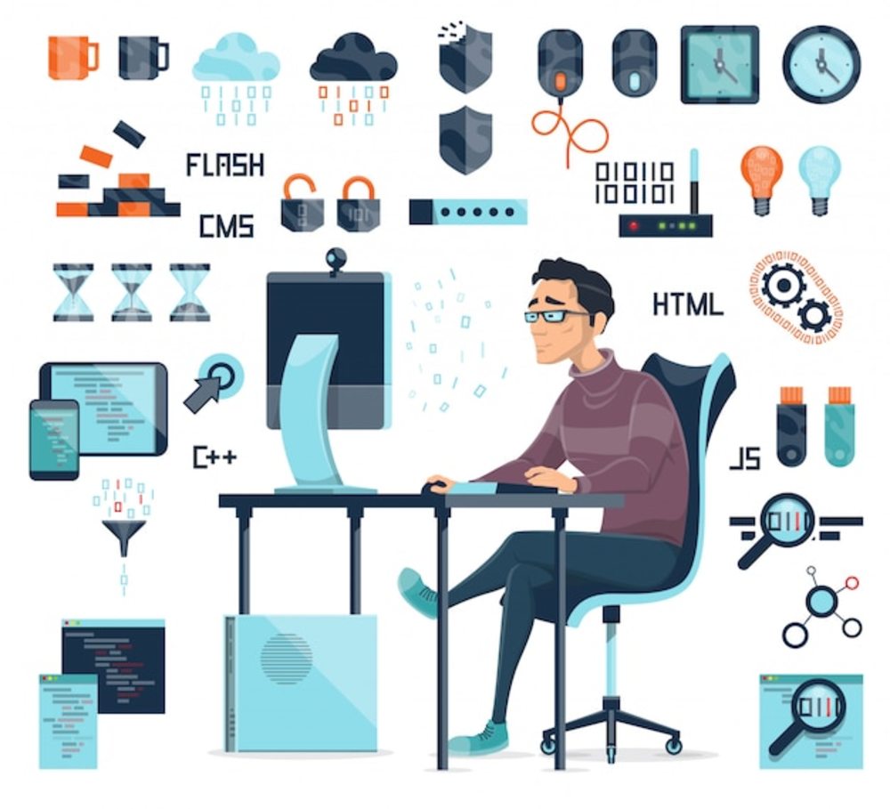 計(jì)算機(jī)編碼圖標(biāo)集 數(shù)字世界的視覺語言